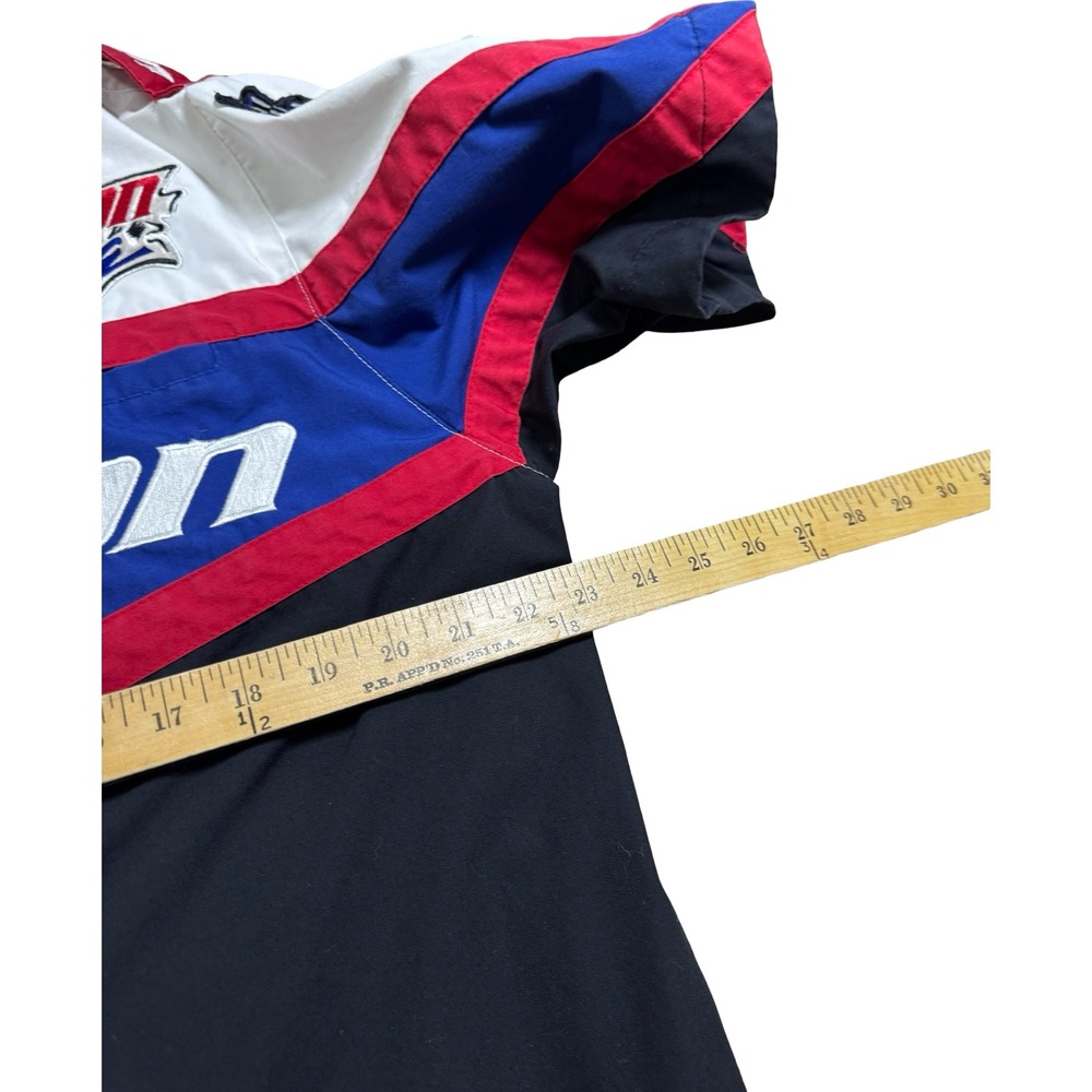 Snap-on Racing Shirt Mens L Black Red Blue Good Vintage 90s Swingster Pit Crew - Picture 4 of 8